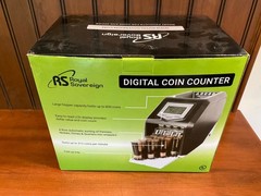 Royal Sovereign RCS-417-ADBK (FS-4DA) 4-Row Digital Coin Counter & Sorter