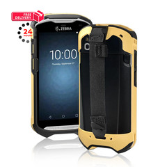 TC51 TC52 TC56 TC57 TC510K Case with Hand Strap – Black-Yellow Blend