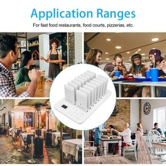 Wireless Calling System 1 Host Controls 16 Pager 800m Transmission Waterpro PNTY