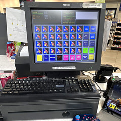 Toshiba Touchscreen Retail POS System Terminal w/ Keyboard & Cash Drawer
