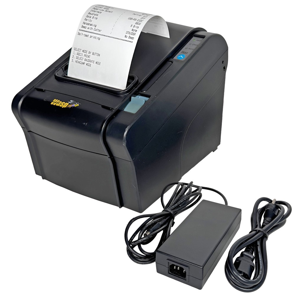 TESTED WASP RP-330 POS Compact Thermal Receipt Ticket Printer USB Serial
