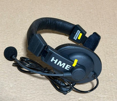 HME HS15 Intercom Headset 306G100-1 w/ Mini DIN 4 Pin Connector