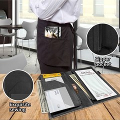 Server Books for Waitress Booklet Waitstaff Organizer Zipper Pocket,Fit Waitr…