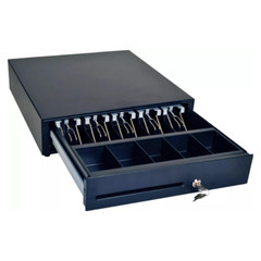 MS Cash Drawer CC410B2: Sleek 16″ Cash Handling (8-Coin/5-Bill, Printer Ready)