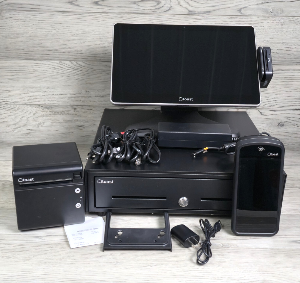 Toast Flex TT203 POS Point of Sale System Touch Screen Bundle w/ Printer & GO 2