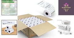 50-Count 2 1/4″ x 85′ High Brightness Thermal Paper for Efficient Receipts