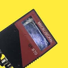 AS/IS – MICROSCAN QX-870 INDUSTRIAL RASTER SCANNER RED #864 z64/22