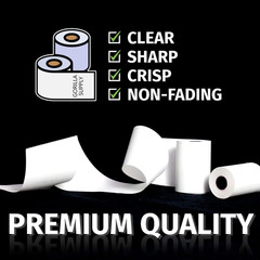 Gorilla Supply Thermal Paper Receipt Roll 2-1/4″ X 50′ BPA Free 50 Rolls