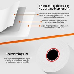 (50 Rolls) 2 1/4 x 50 Thermal Receipt Rolls Premium Quality fits all Credit C…