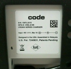 Lot of 15 Code CR2611_02 Scanner CR2600 Palm Reader BT W/ Base CRA-A105