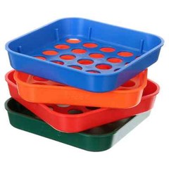 COIN SORTING TRAYS 4 TRAYS AND 40 COIN WRAPPERS INCLUDED POUR & SHAKE, NEW