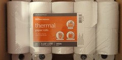 Office Depot Thermal Paper Rolls, 3 1/8in. x 230ft. White, Pack Of 10, 109-282