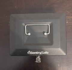 SentrySafe Metal Lockable Portable Cash Box w/ Removable Coin Tray
