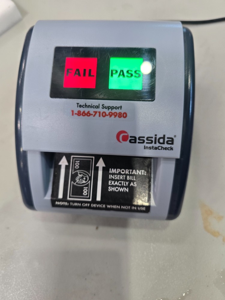 Cassida InstaCheck – Automatic Counterfeit Detector -USED- With Power Chord