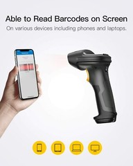 Inateck 1D Wireless Bluetooth Barcode Scanner Reader Gun Anti Shock Vibration