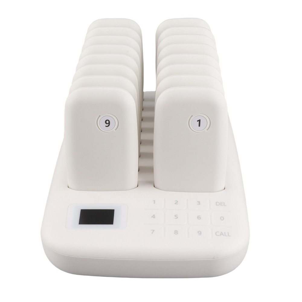 Wireless Calling System 16 Pagers 546yd Transmission 2 Working Modes Touch MIDX