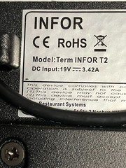INFOR T2 Terminal Touchscreen Pos 4GB RAM 60GB HD, 15″ , POWERS ON, FOR PARTS