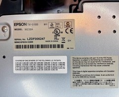 Epson TM-S1000 M236A 511 Single Feed 2-Pocket Check Scanner w/Adapter GRADE A!⚡️