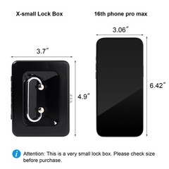 X-Small Cash Box with Lock – Money Saving Box for Cash Coins, Small Lock Box