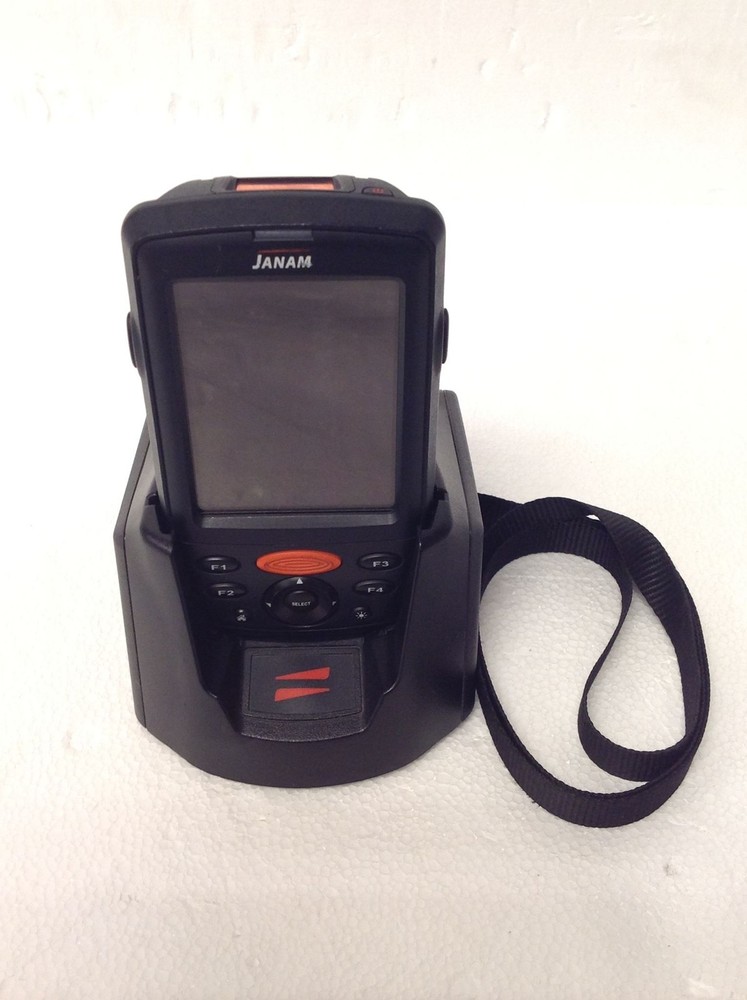JANAM XM66 – XM66W-LPGFBRJ0 Wireless Barcode Scanner w/Base Charger CRD-P1 WORKS