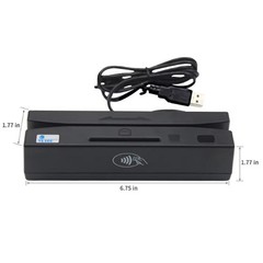 USB 4-in-1 Card Reader Writer Magnetic EMV IC Chip RFID PSAM