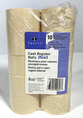 NIP Sparco Cash Register Rolls 25443, Pack of 10, 1 3/4″ x 155′, Made in USA
