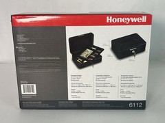 Honeywell 6112 Steel Cash Box 1 Bill & 5 Coin Slots 2 Keys Handle 9.8″ X 7.3″
