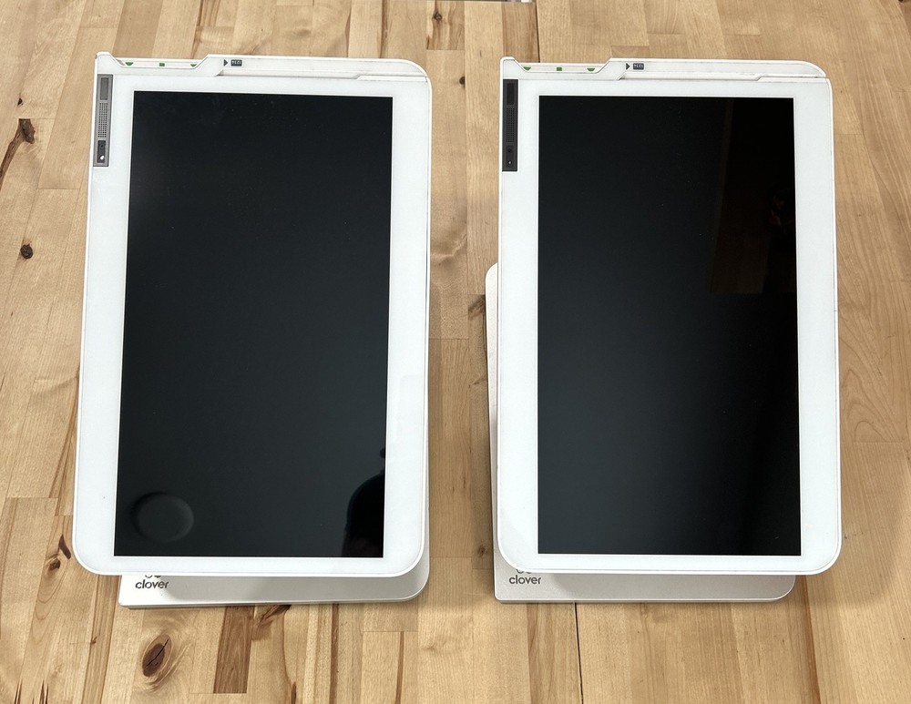 Two Clover Station POS System Model C500 HFS-C500 Unit Only, No Cords Lot Of 2
