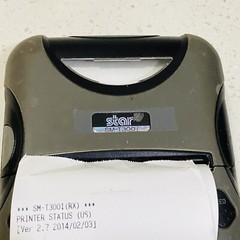 Star Micronics SM-T300I (WSP-i350) Portable Bluetooth Receipt Printer & Adapter