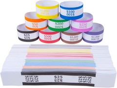 720 Assorted Self-Sealing Money Band Bundles – Organize Your Cash Effortlessly