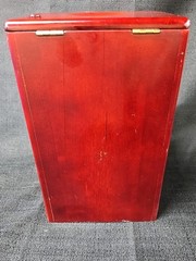 MAGNIF Deluxe Coin Sorter Wood CLASSIC CHERRY Box Lid Tubes Missing 1 Drawer