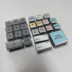 SHARP XE-A107 ELECTRONIC CASH REGISTER Keyboard Buttons (PICK Your PART)