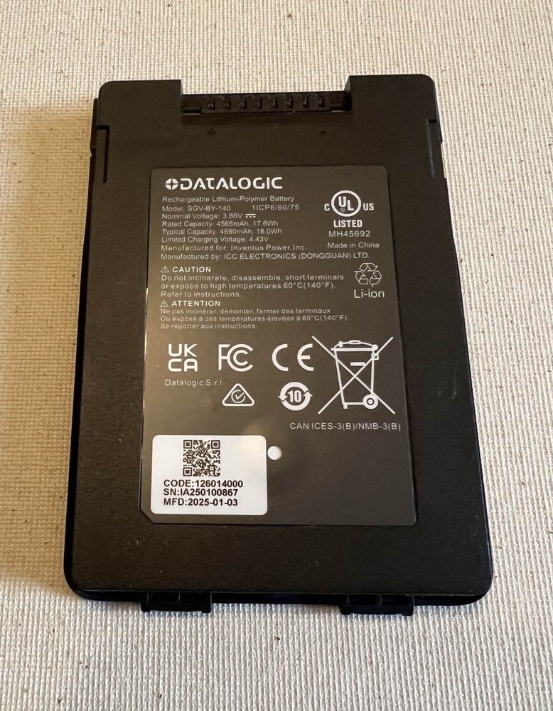 Memor 30/35X Battery 94ACC0386 Datalogic NEW OEM