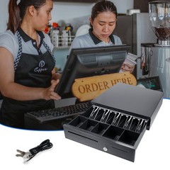 POS Cash Register Drawers Cashier Cashbox With 5 Bill 5 Money QCIE
