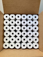 4″ x 125′ Thermal Paper Rolls ,0.5 inch Inner Core – Case of 36 Rolls. Made USA.