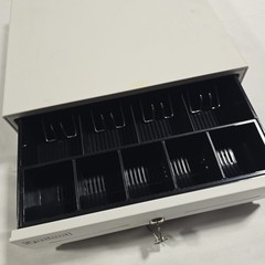 Epsilont Cash Drawer – Heavy-Duty POS Cash Register Drawer (White)