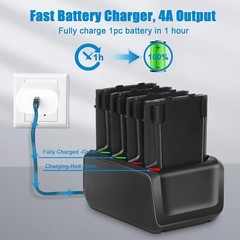 4-Port TC70 Battery Charger for Zebra TC70 TC72 TC75 TC77 SAC-TC7X-4BTYPP-01 USA
