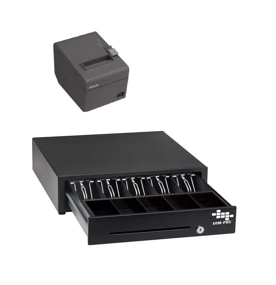 POS Hardware Bundle for Square – Cash Drawer and Thermal Receipt Printer,[Com…