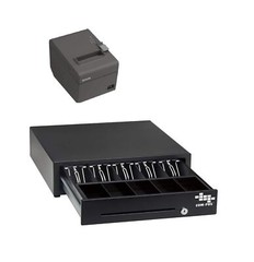 POS Hardware Bundle for Square – Cash Drawer and Thermal Receipt Printer,[Com…