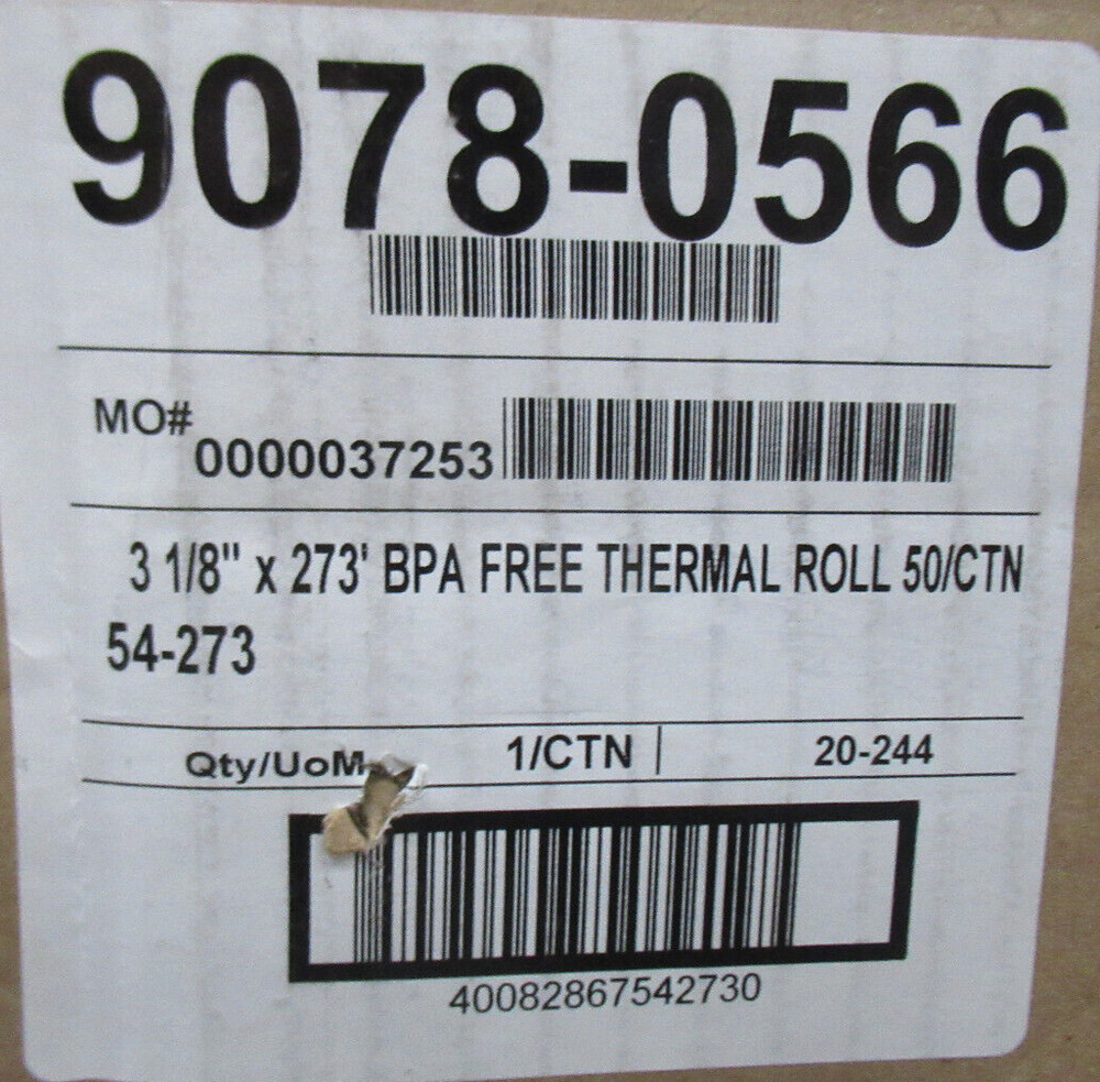 54-273 BPA FREE THERMAL ROLL 3 1/8″ X 273′ 5 COUNT