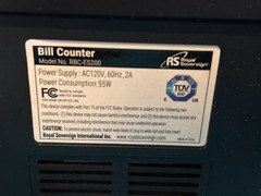 Royal Sovereign High Speed Bill Counter RBC-ES200 Tested Works Complete