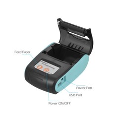 GOOJPRT 58mm Receipt BT Thermal Printer POS+10Roll Paper for Android IOS Windows