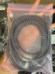 Symbol Motorola Zebra CBA-U29-C15ZAR 15ft Coiled Scanner Data USB Cable NEW