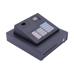 USB port Black Thermal Printing Electronic Cash Register with Cash Drawer RS232