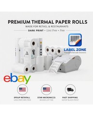 3 1/8″ x 230′ THERMAL POS RECEIPT PRINTER ROLL PAPER BPA FREE USA 40 ROLLS