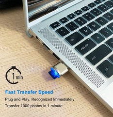 Micro SD Card Reader, USB C to SD Card Reader, Type C TF Memory Card Reader w…