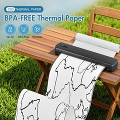US Letter QuickDry Thermal Printer Paper 4 Rolls 8.5×11 Inch A4 Compatible