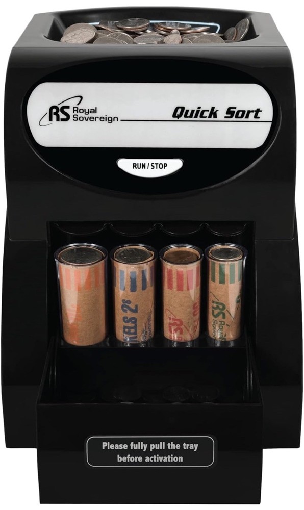 Royal Sovereign QS-2AN 1 Quick Sort Electric Coin Sorter w/Anti-Jam Technology