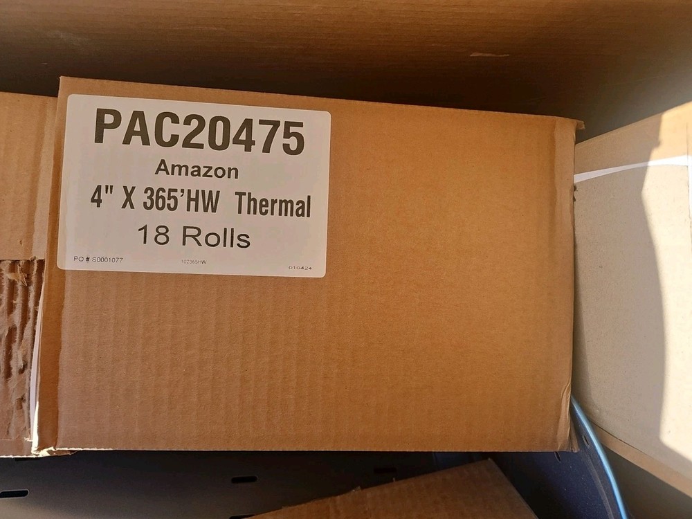 4″ X 365′ HW Thermal Paper Rolls Case of 18 core is 3/4″ For POS Register Tape