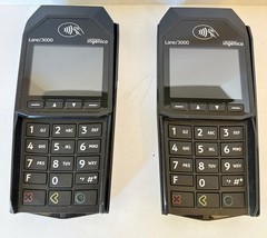 LOT OF 2 Ingenico Lane 3000 Card Reader,UNIT ONLY,UNTESTED.NO CABLE AND ADAPTER